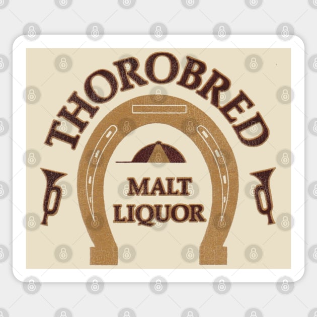 Thorobred Malt Liquor Beer Retro Defunct Breweriana Sticker by darklordpug